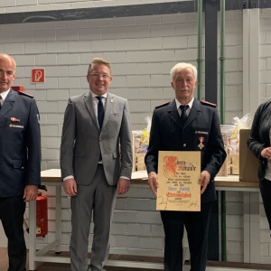 Das neue Ehrenmitglied der Feuerwehr Baiersbronn: Bruno Kallfaß